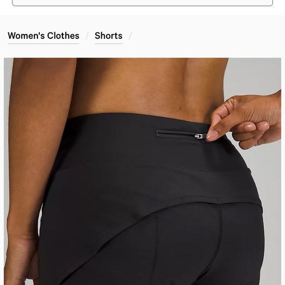Lululemon Speed Up Mid-Rise Lined Short in black size 6 - Picture 5 of 9